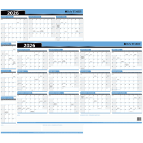 Day-Timer® Reversible Flexible Vertical/Horizontal Planner 24" x 36" Bilingual