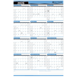 Day-Timer® Reversible Flexible Vertical/Horizontal Planner 24" x 36" Bilingual