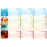 Day-Timer® Reversible Flexible Planner Seasonal/Horizontal 24"x36" Bilingual