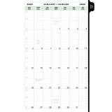 Day-Timer® Refill Daily Desk Size 2 Page Per Day Bilingual