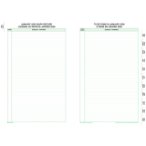 Day-Timer® Refill Monthly Desk Size 2 Page Per Month Bilingual
