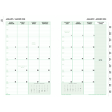 Day-Timer® Refill Monthly Desk Size 2 Page Per Month Bilingual
