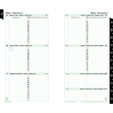Day-Timer Portable 2 Page Per Week Refill Bilingual 3-3/4" x 6-3/4"