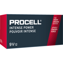 Duracell® Procell® Intense Batteries 9V 12/box