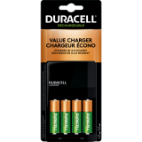 Duracell® CopperTop® Value Charger w/4 AA NiMH Precharged Batteries