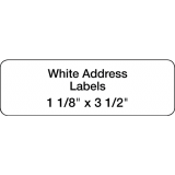 DYMO® LabelWriter® Standard Address Labels 1-1/8" x 3-1/2" White 130 Labels 2 rolls/box