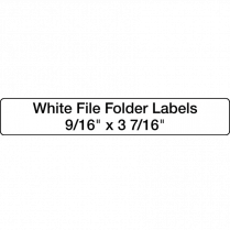 LABELS WHITE F/FOLDER 130x2 RL/BOX THERMAL FOR DYMO