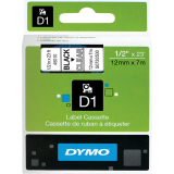 DYMO® D1™ Polyester Replacement Tape 1/2" Black on Clear
