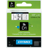 DYMO® D1™ Polyester Replacement Tape 1/2" Black on White