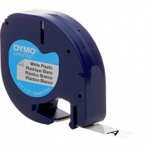 DYMO® LetraTag® Replacement Tape 1/2" Black on White
