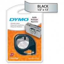 Dymo LetraTag Label Tape Cartridge 12mm Silver