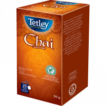 CHAI BLACK TEA 25/BOX TETLEY TEA 15TE130-CHAI25CT