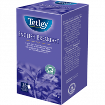 ENGLISH BREAKFAST TEA 25/BOX TETLEY TEA 15TE130-ENGBRKFS25C