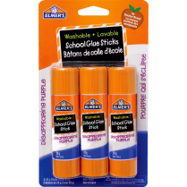Elmers® Washable School Glue Sticks 20g 3/pkg