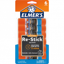 Elmer's® Re-Stick Glue Sticks 8g 6/pkg