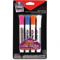 Elmer's® BoardMate™ Chalk Markers Bullet Tip Assorted Colours 4/pkg