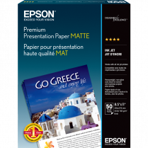 Epson® Premium Presentation Paper 97B Letter 50/pkg
