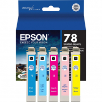 INK CARTRIDGE EPSON 78 5-CLRS T078920-S 525PG YIELD/CART