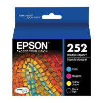 Epson 252 DURABrite Ultra Black & Color Ink Cartridge Combo Pack