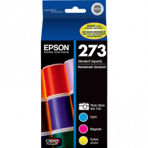 INK CARTRIDGE EPSON 273 4-CLRS T273520-S 300PG YIELD/CART