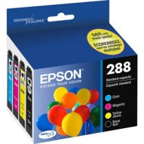 Epson 288 Inkjet Cartridges Black & Colours 4/pkg
