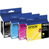 Epson 702XL Inkjet Cartridges Black and Colours 4/pkg