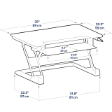 Ergotron WorkFit-T Standing Desk Riser White