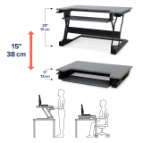 Ergotron WorkFit-T Standing Desk Riser White