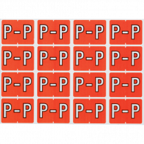 Pendaflex® Labels P Dark Orange 240/pkg