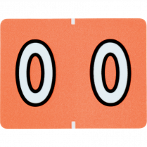 Pendaflex® Numeric Labels #0 Pink 500/box
