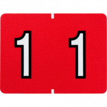Pendaflex® Numeric Labels #1 Red 500/box