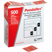 Pendaflex® Numeric Labels #3 Dark Orange 500/box
