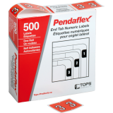 Pendaflex® Numeric Labels #3 Dark Orange 500/box