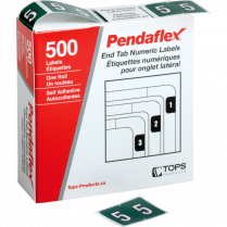 Pendaflex® Numeric Labels #5 Dark Green 500/box
