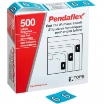 Pendaflex® Numeric Labels #6 Blue 500/box