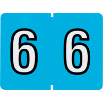 Pendaflex® Numeric Labels #6 Blue 500/box