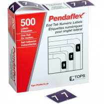 Pendaflex® Numeric Labels #7 Purple 500/box