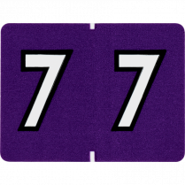 Pendaflex® Numeric Labels #7 Purple 500/box
