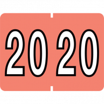 Pendaflex® Labels Year 2020 Pink 500/box