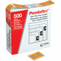 Pendaflex® Labels Year 2022 Light Orange 500/box