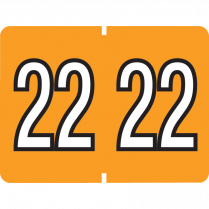 Pendaflex® Labels Year 2022 Light Orange 500/box