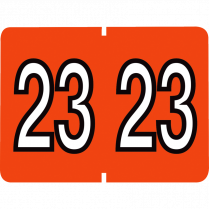 Pendaflex® Labels Year 2023 Orange 500/box