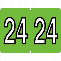 Pendaflex® Labels Year 2024 Light Green 500/box