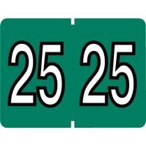 Pendaflex® Labels Year 2025 Dark Green 500/box