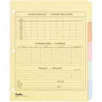 INDEX WRITE-ON 5TAB W/SCHEDULE 213S S3129-00