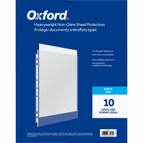 Oxford® Legal Size Page Protectors 3 mil 10/pkg