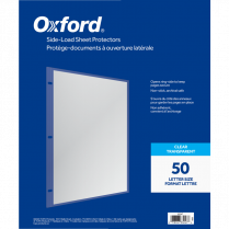 Oxford® Side Load Sheet Protectors 2.4 mil Letter 50/box