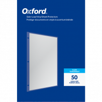Oxford® Side Load Sheet Protectors Vinyl 4 mil Legal 50/box