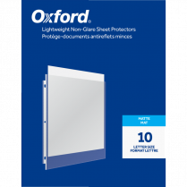 Oxford® Page Protectors Matte 2 mil Letter 10/pkg