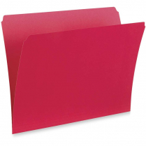 Pendaflex® Straight Cut Vertical Coloured File Folders Letter Red 100/box